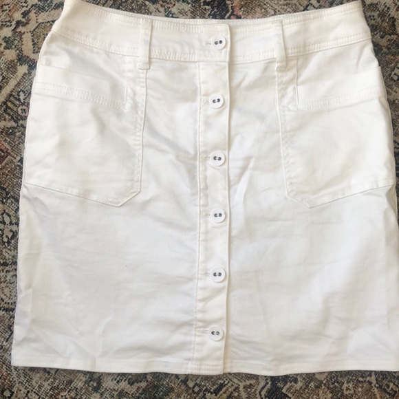 Prana button up white skirt - Picture 1 of 5